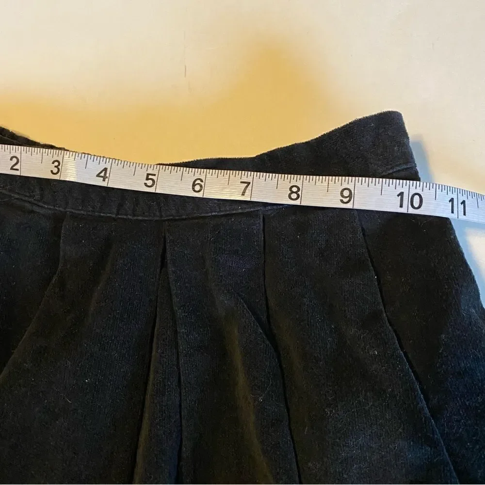 Cherokee girls thick black ruffle full circle skirt 100% cotton -5T